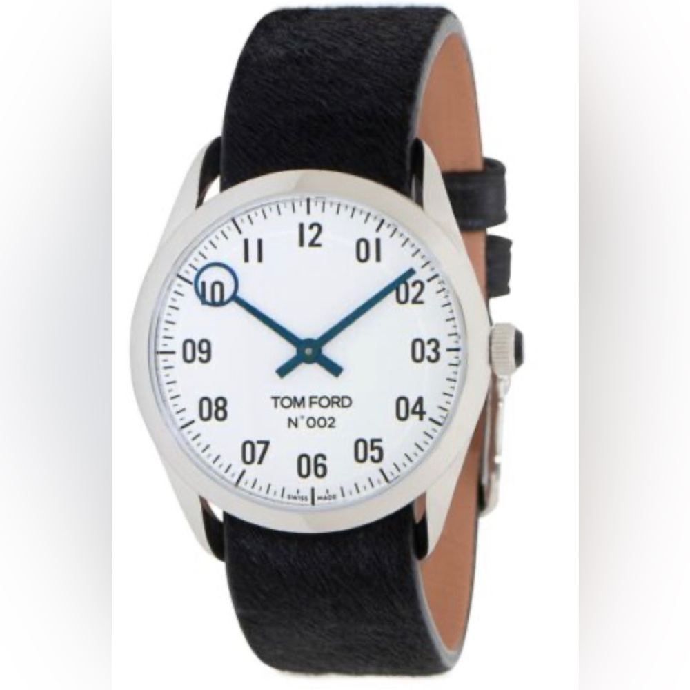 Tom Ford Unisex White Dial Quartz Watch